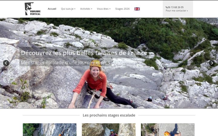 Ekrānuzņēmums no equilibrevertical.fr