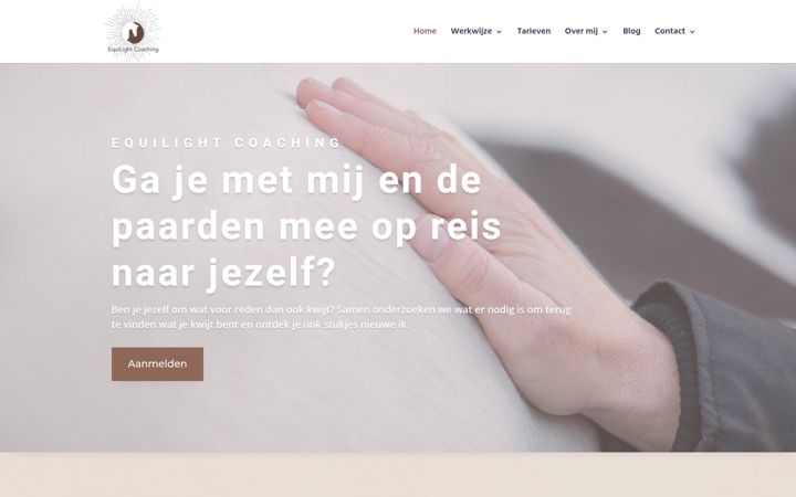 Ekrano kopija equilightcoaching.nl