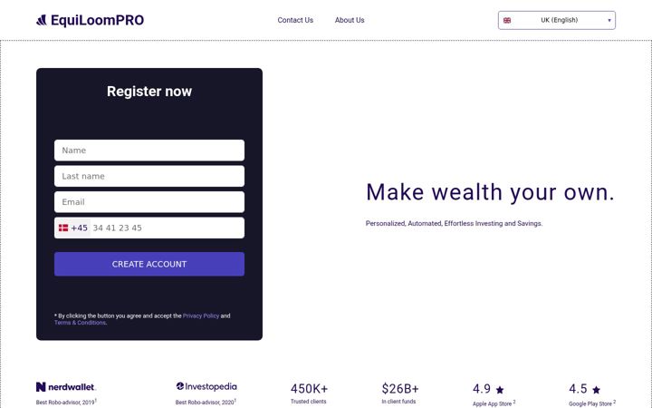 Screenshot of equiloom-pro.com