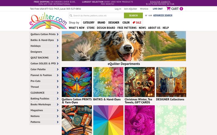 Screenshot stránky equilter.com