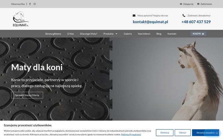 Skærmbillede af equimat.pl
