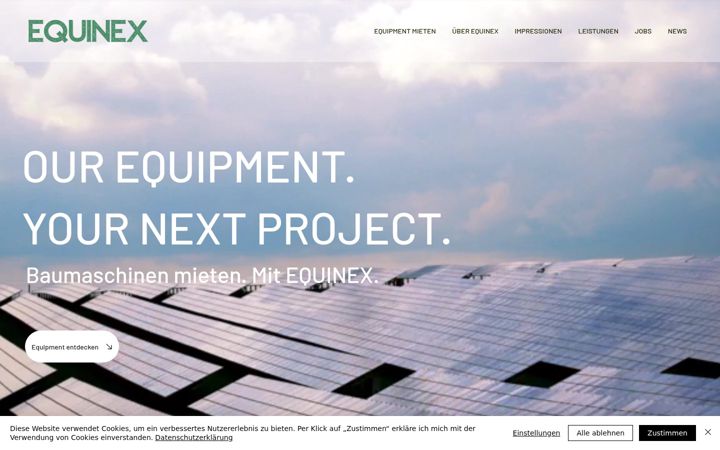 Képernyőkép: equinex.de