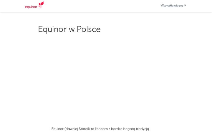 Screenshot of equinor.pl