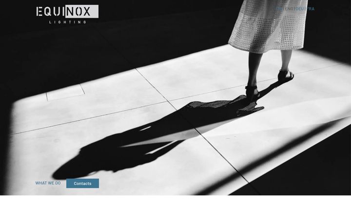 Screenshot van equinoxlighting.ch