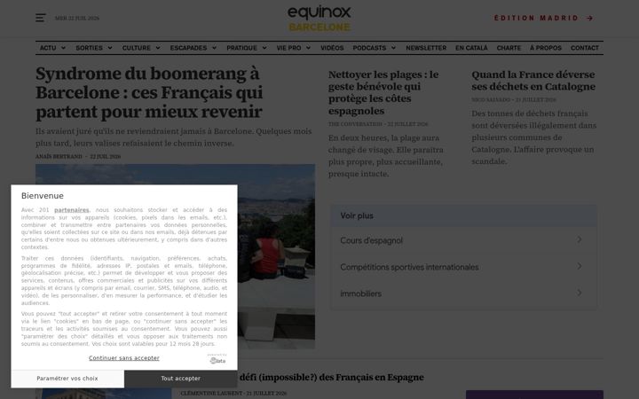 Képernyőkép: equinoxmagazine.fr