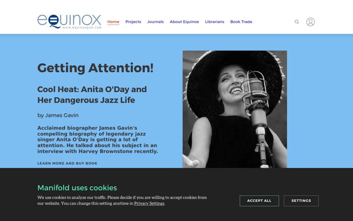 Screenshot of equinoxpub.com