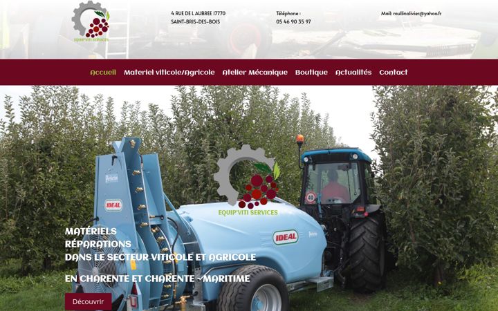 Screenshot of equip-viti-services.fr