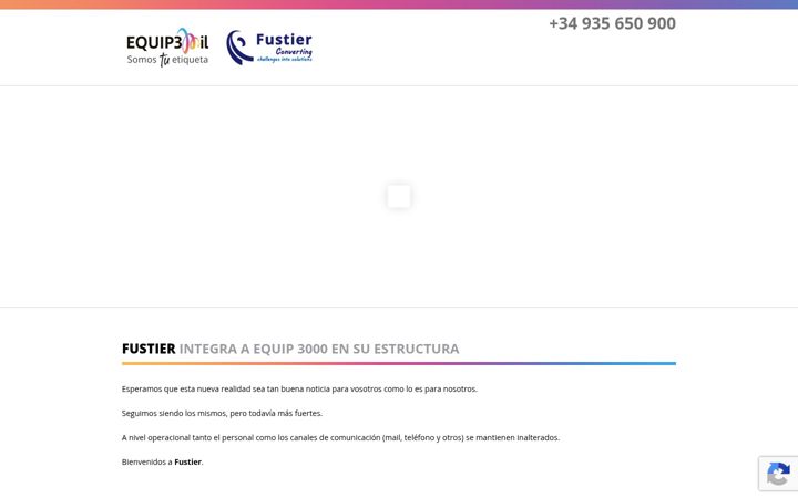 Screenshot von equip3000.es