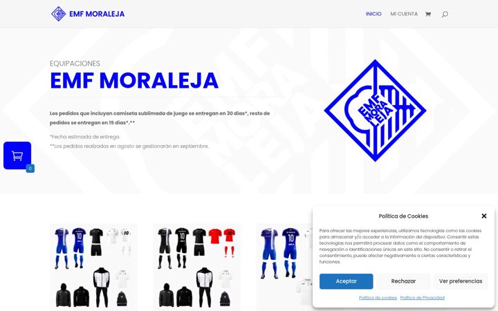 Screenshot von equipacionemfmoraleja.es