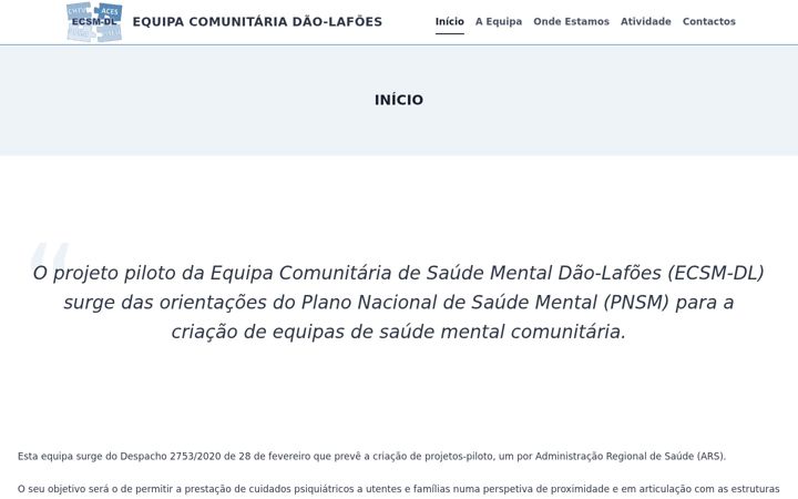 Képernyőkép: equipacomunitariadaolafoes.pt