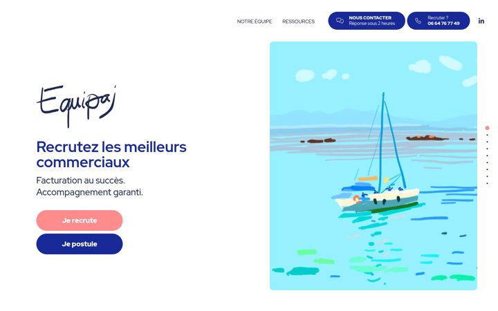 Screenshot of equipaj.fr