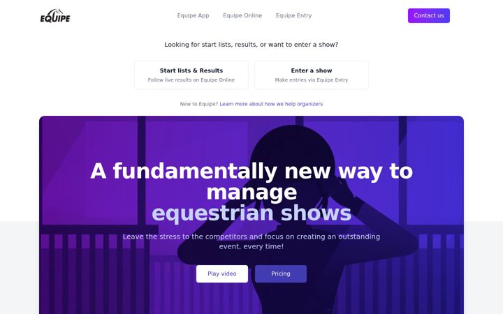 Screenshot of equipe.com
