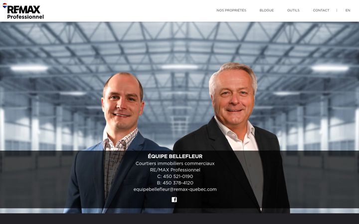 Zrzut ekranu equipebellefleur.ca