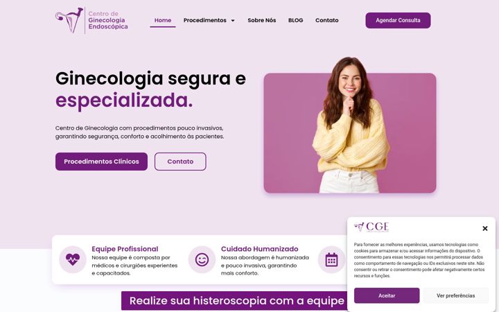 Screenshot stránky equipecge.com.br