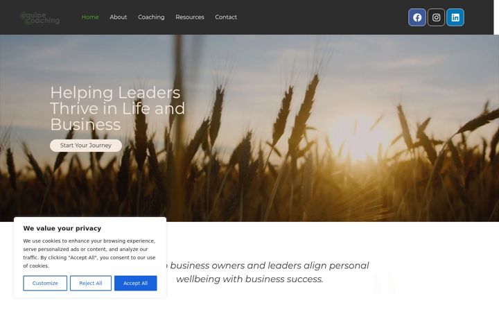 Screenshot di equipecoaching.com.au