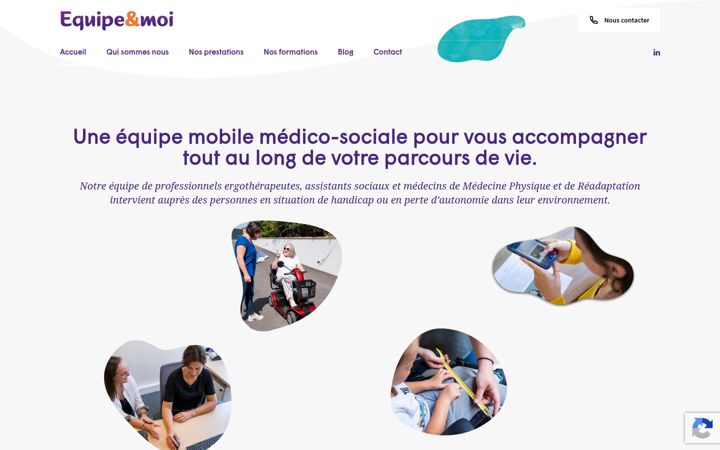 Screenshot of equipeetmoi.fr