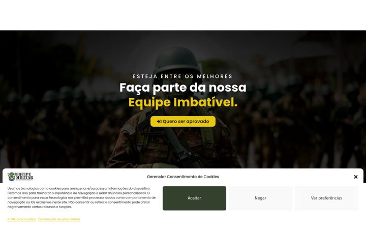 Screenshot stránky equipemilitaread.com.br