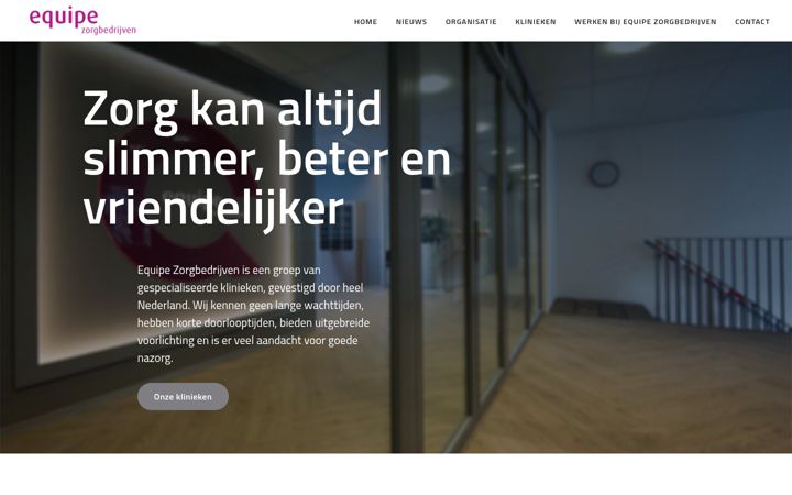 Screenshot of equipezorgbedrijven.nl