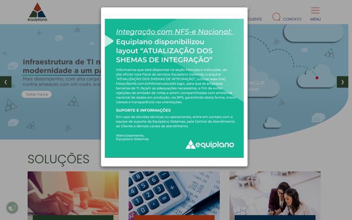 Screenshot of equiplano.com.br