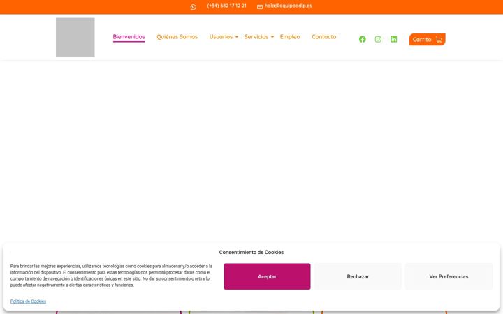 Ekrano kopija equipoadip.es