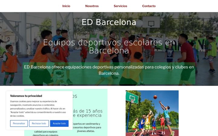 Ekrano kopija equiposescolares-deportivos.es