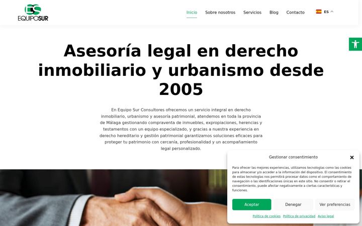 Ekrano kopija equiposur.es