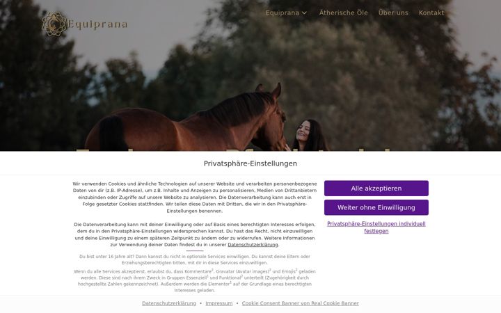 Screenshot von equiprana-pferdetraining.at