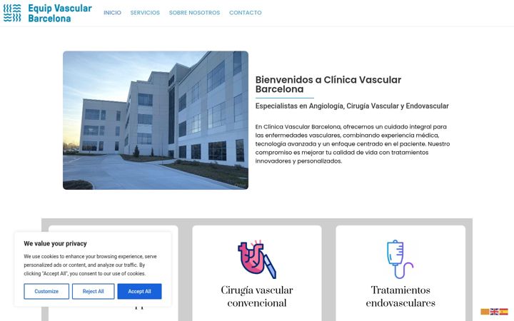 Skærmbillede af equipvascularbcn.net