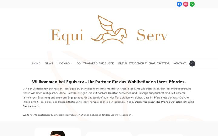 Screenshot of equiserv.de