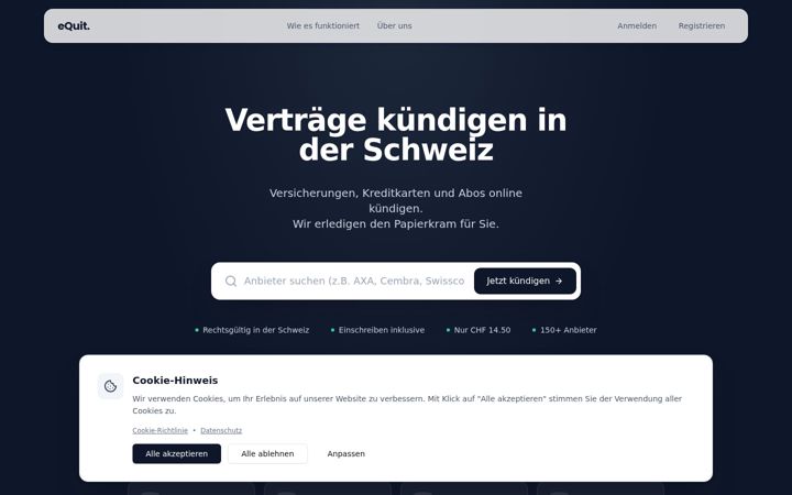 Screenshot van equit.ch