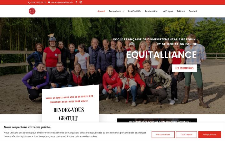 Captura de pantalla de equitalliance.fr