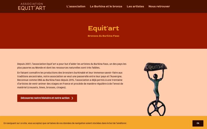 Captura de pantalla de equitart.fr