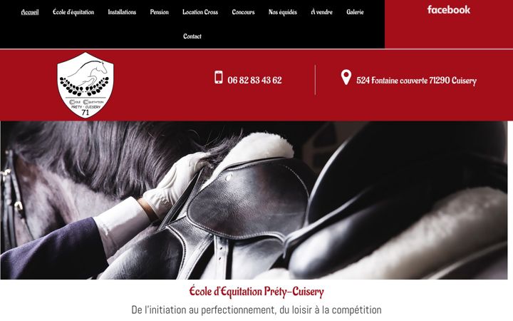 Captura de pantalla de equitation-prety-cuisery.fr
