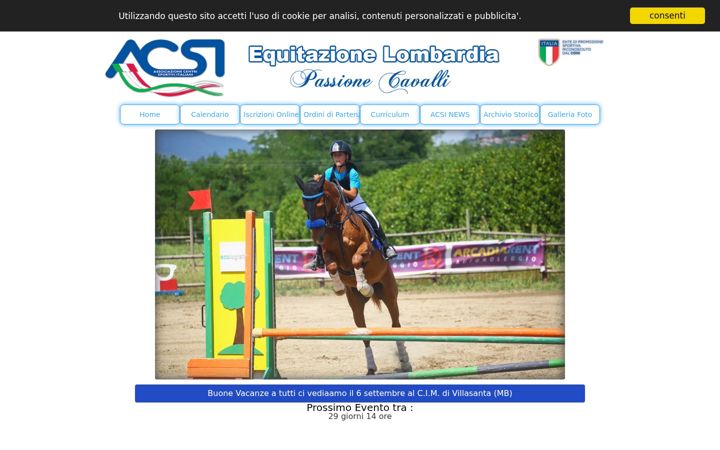 Ekraanipilt saidist equitazionelombardia.it