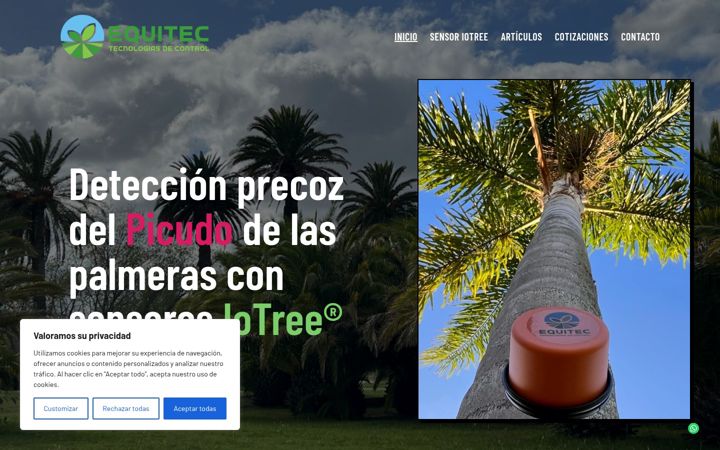 Ekrano kopija equitec.es