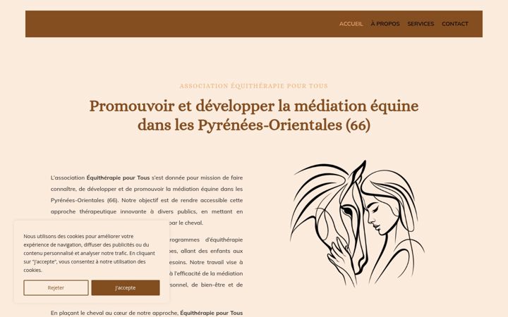 Captura de pantalla de equitherapiepourtous.fr