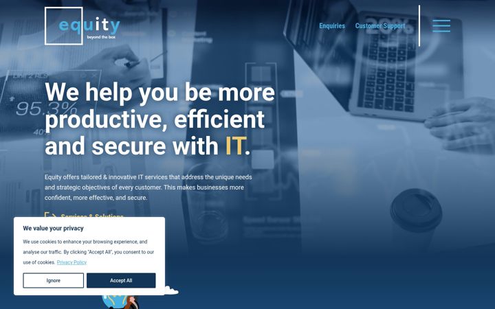 Screenshot von equity-it.co.uk