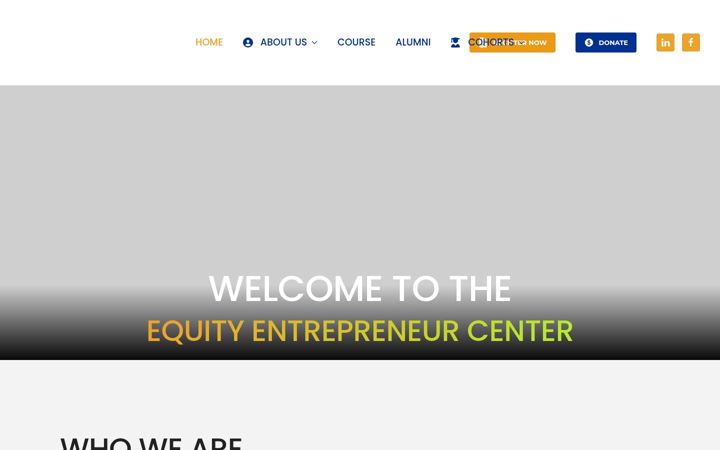 Screenshot of equityentrepreneur.center