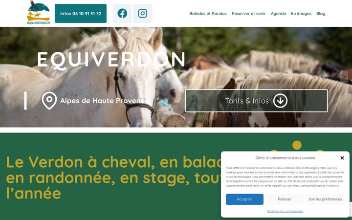 Screenshot ta' equiverdon.fr