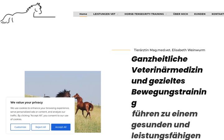 Screenshot von equivet.at