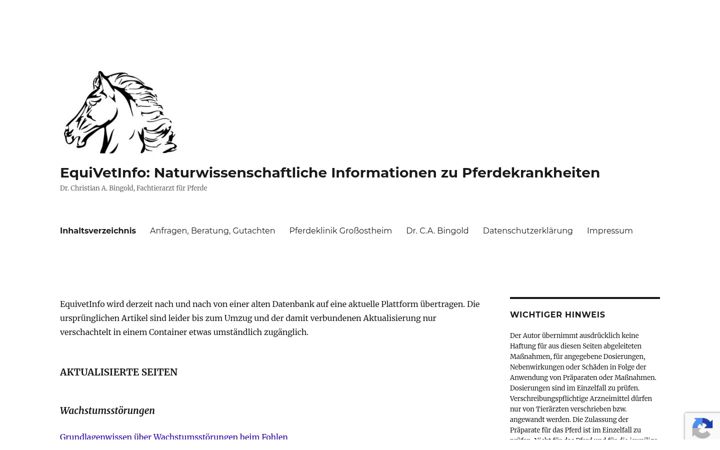 Screenshot of equivetinfo.de