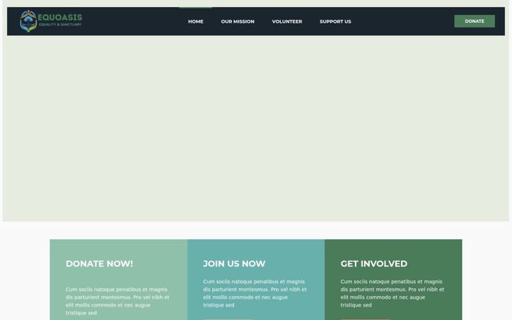 Screenshot stránky equoasis.org