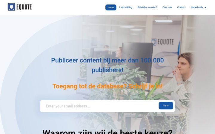 Screenshot stránky equote.eu
