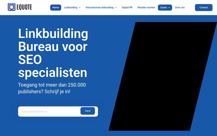 Skärmbild av equote.nl