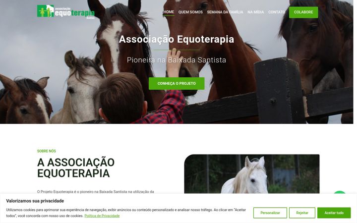 Ekrano kopija equoterapiasantos.org.br