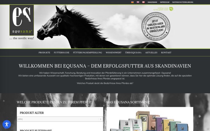 Képernyőkép: equsana.de