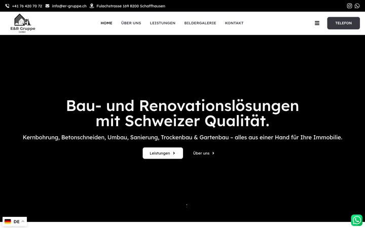 Screenshot van er-gruppe.ch