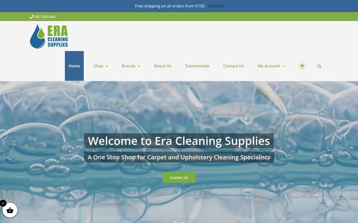 Skærmbillede af era-cleaningsupplies.ie