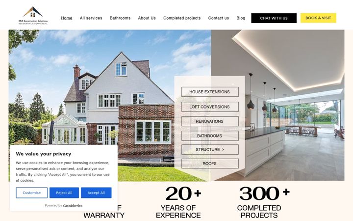 Screenshot von era-constructionsolutions.co.uk