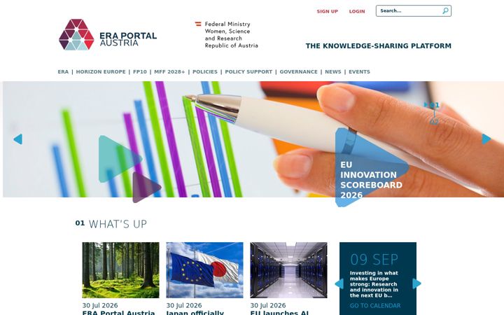 Screenshot von era.gv.at